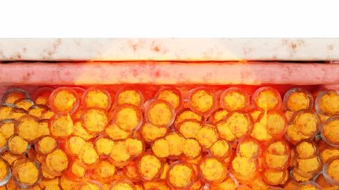 Weight loss Comparison. Before and after a thick and thin waist, Fat belly burn Stock Illustration