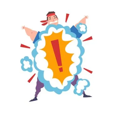 Weight Loss Concept, Fat Guy Getting Fit Cartoon Vector Illustration on White Stockillustratie