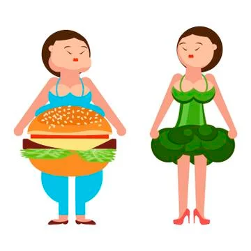 Weight loss concept. Stock Illustration