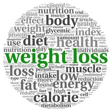 Weight loss  concept in tag cloudcloud Stock Illustration