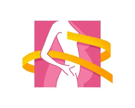 Weight loss diet program icon concept Stock Illustration
