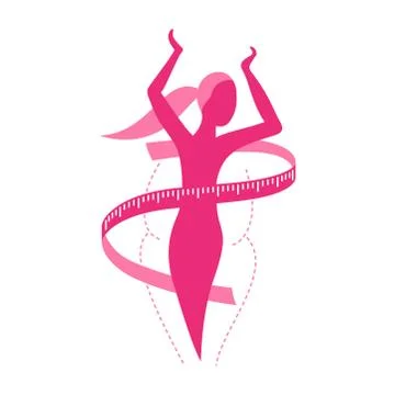 Weight loss diet program logo Stock Illustration