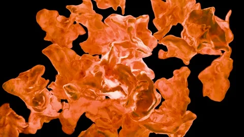 Weight loss process. fat burn in human tissue, Adipose connective tissue Stock Footage 309779880