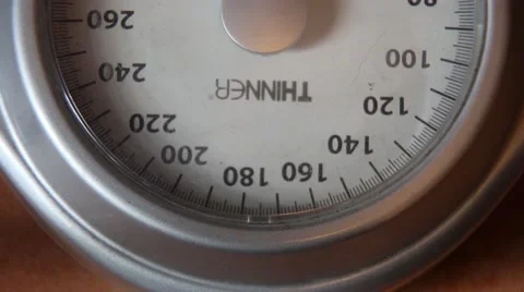 Weight loss - scale Stock Footage 49233744