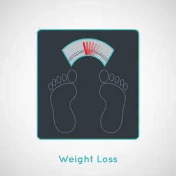 Weight loss vector Illustrazione stock