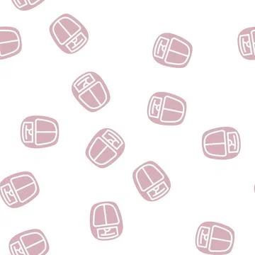 Weight lost glyph vector seamless pattern black イラスト素材