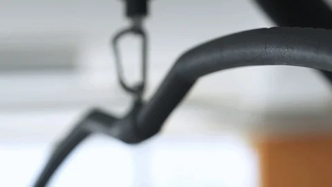 Weight machine handle close up Stock Footage 88627409