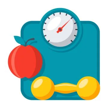 Weight Management Icon Stock Illustration
