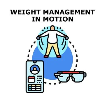 Weight management program using digital health technology Stock Illustration