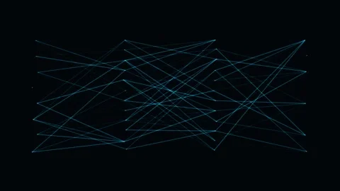 Weight Matrix Pulses As Values Update Across A Dense Grid Stock Footage 344512191