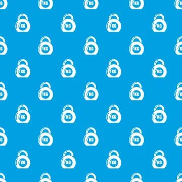 Weight pattern vector seamless blue Illustrazione stock
