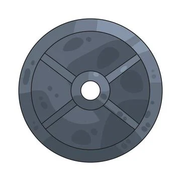 Weight Plate illustration Stock Illustration