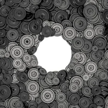 Weight plates frame 스톡 일러스트