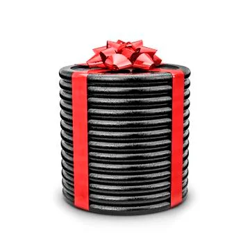 Weight plates gift Иллюстрация