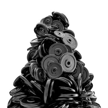 Weight plates peak Stock-Illustration