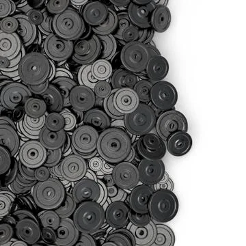 Weight plates spill Illustrazione stock