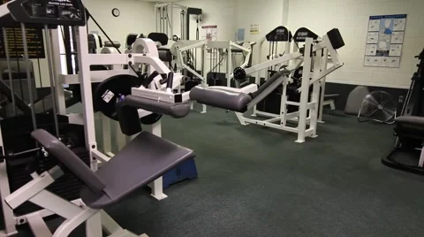 Weight room 2 Stock Footage 914802