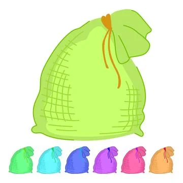 Weight sand bag vector cartoon graphic Stock Illustration
