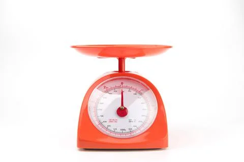 Weight scale with clipping path Stock Photos