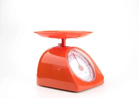 Weight scale with clipping path Stock Photos