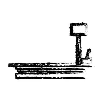 Weight scale delivery boxes equipment cargo Illustration
