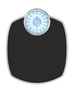 Weight scale floor on white background. Isolated 3D illustration Stock Illustration