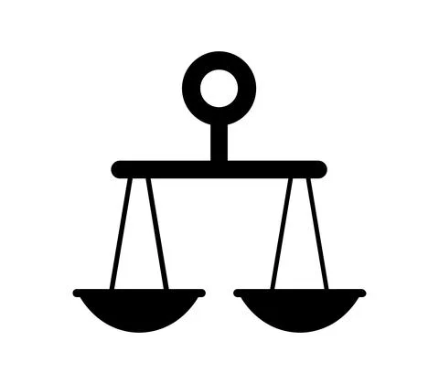 Weight scale icon illustrated in vector on white background Stock Illustration