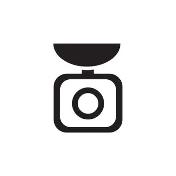 Weight scale icon Stock Illustration