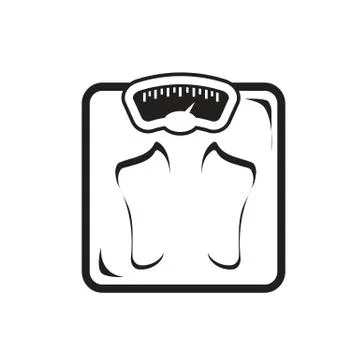 Weight scale icon Illustrazione stock