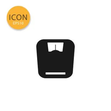 Weight scale icon isolated flat style. イラスト素材