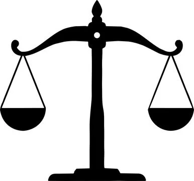 Weight Scale Icon. Scale icon in flat style. Libra symbol, balance sign. Ju.. Stock Illustration