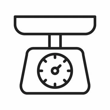 Weight Scale icon vector image. Stock Illustration