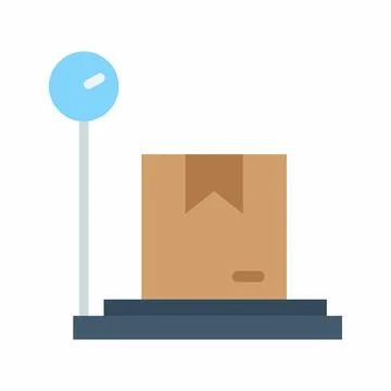 Weight Scale icon vector image. Stock Illustration
