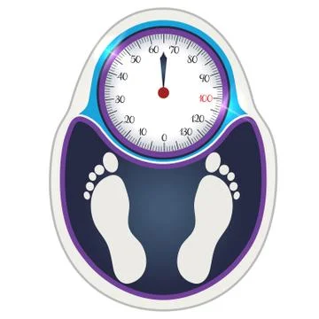 Weight scale Illustrazione stock