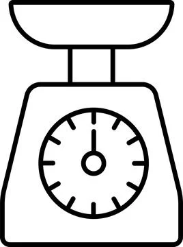 Weight scale machine icon. Stock Illustration