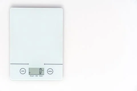 Weight scale machine isolated on white background Stock-Fotos