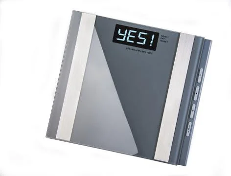 Weight scale message Stock Photos