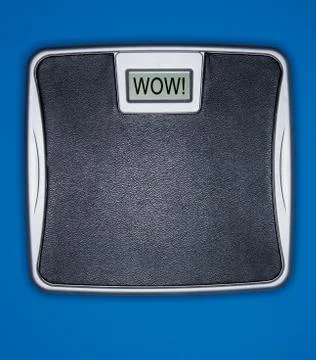 Weight scale message Stock Photos