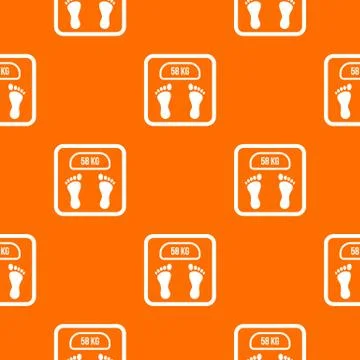 Weight scale pattern seamless Illustrazione stock