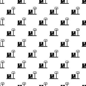 Weight scale pattern, simple style Illustrazione stock