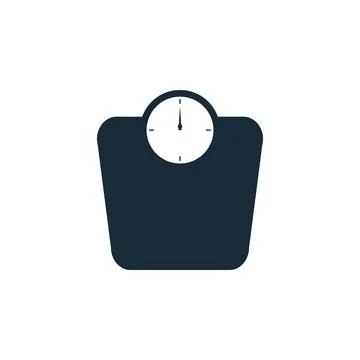 Weight Scale Tool Icon Design Template Elements Stock Illustration