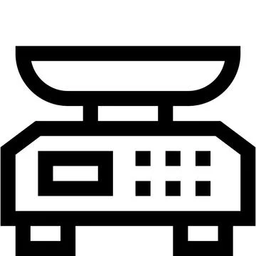 Weight Scale Vector Icon Design Illustration Stock Illustration