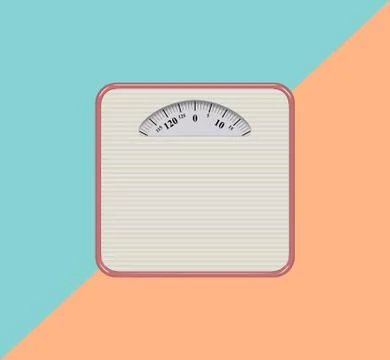 Weight scale vector illustration icon,flat design Illustrazione stock