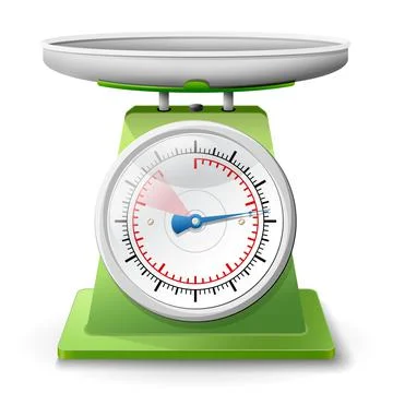 Weight scale on white background Stock Illustration