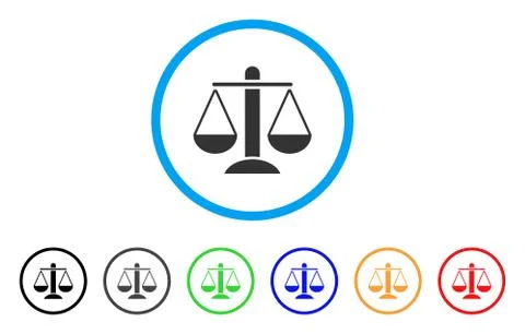 Weight Scales Rounded Icon Stockillustratie