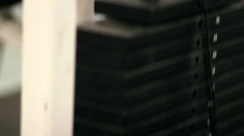 Weight Stack Stock Footage 10853646