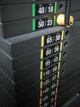 Weight stack Stock Photos