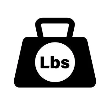 Weight symbol. LBS icon. Vector. Stock Illustration