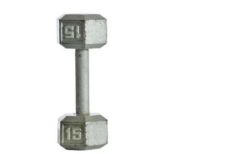 Weight training barbell Stock Photos