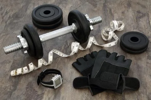 Weight Training Equipment Stock Photos